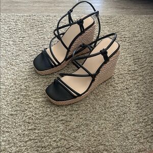 Marc Fisher Black Strappy Sandals